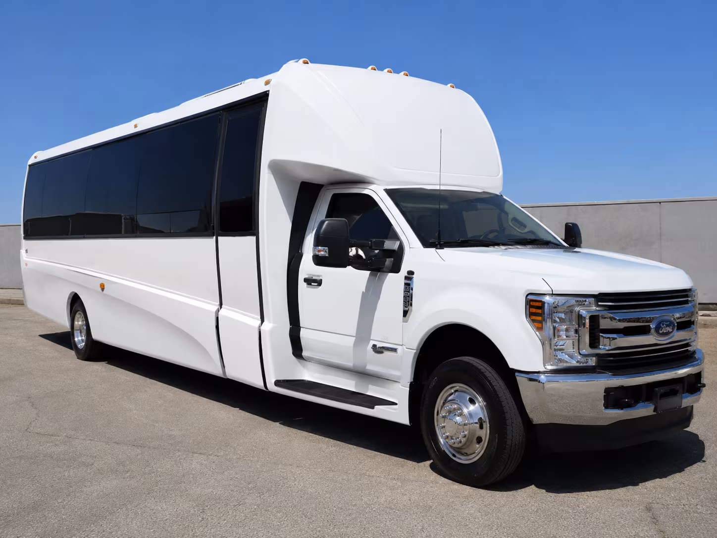 Orange Airport Shuttle & Transportation party bus exterior