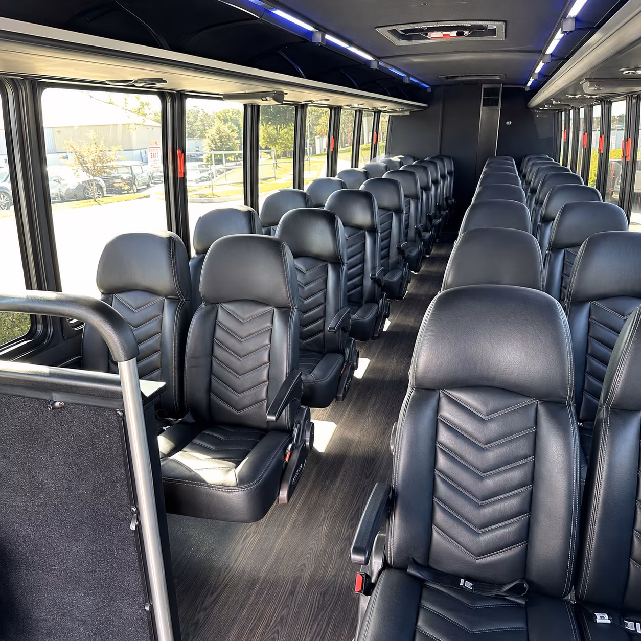 Orange Airport Shuttle & Transportation party bus exterior
