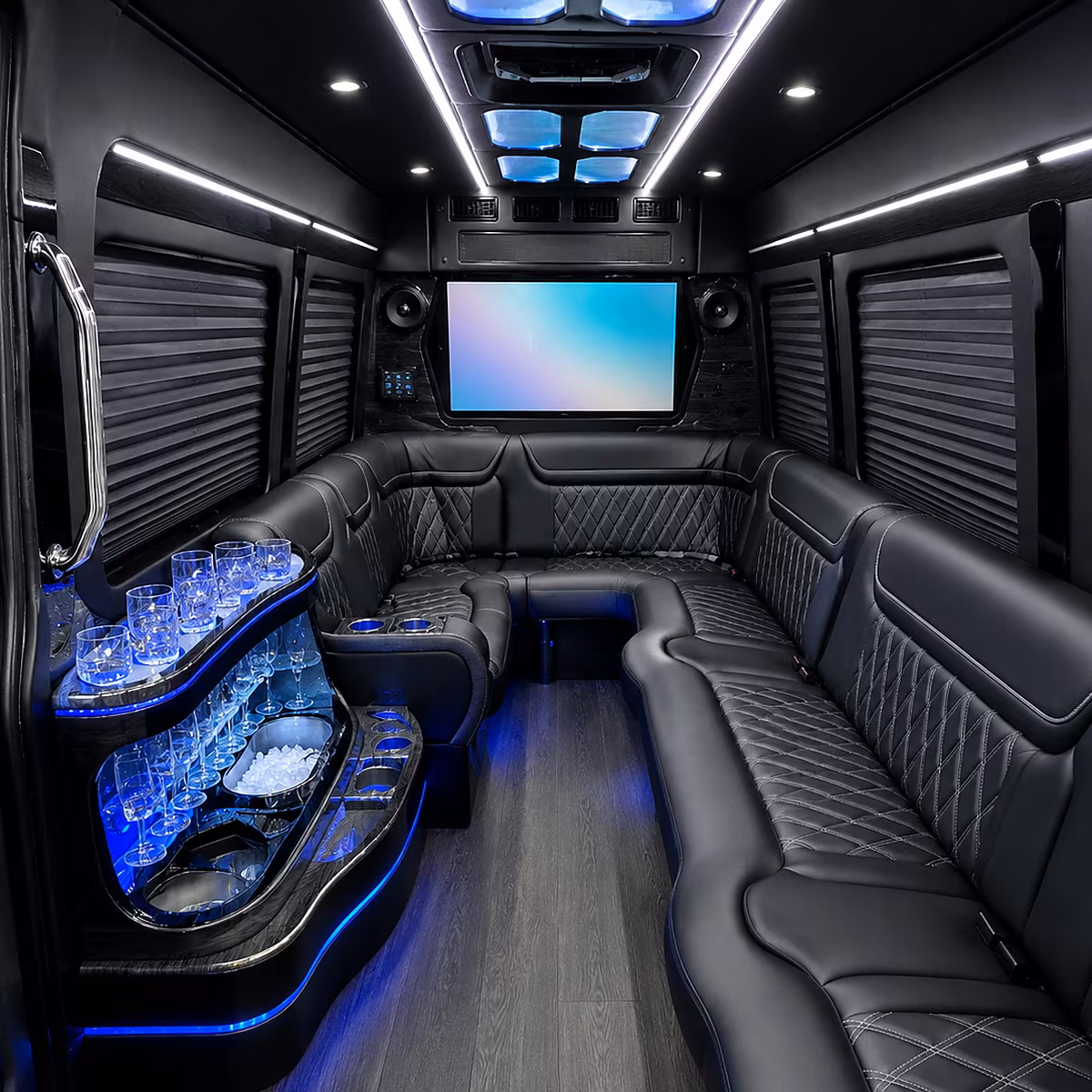 Orange Private Event Transportation onboard seating