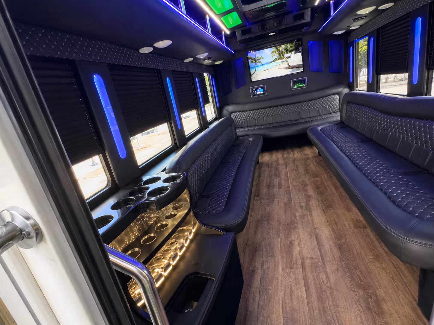 Orange Prom & Homecoming Transportation party bus exterior