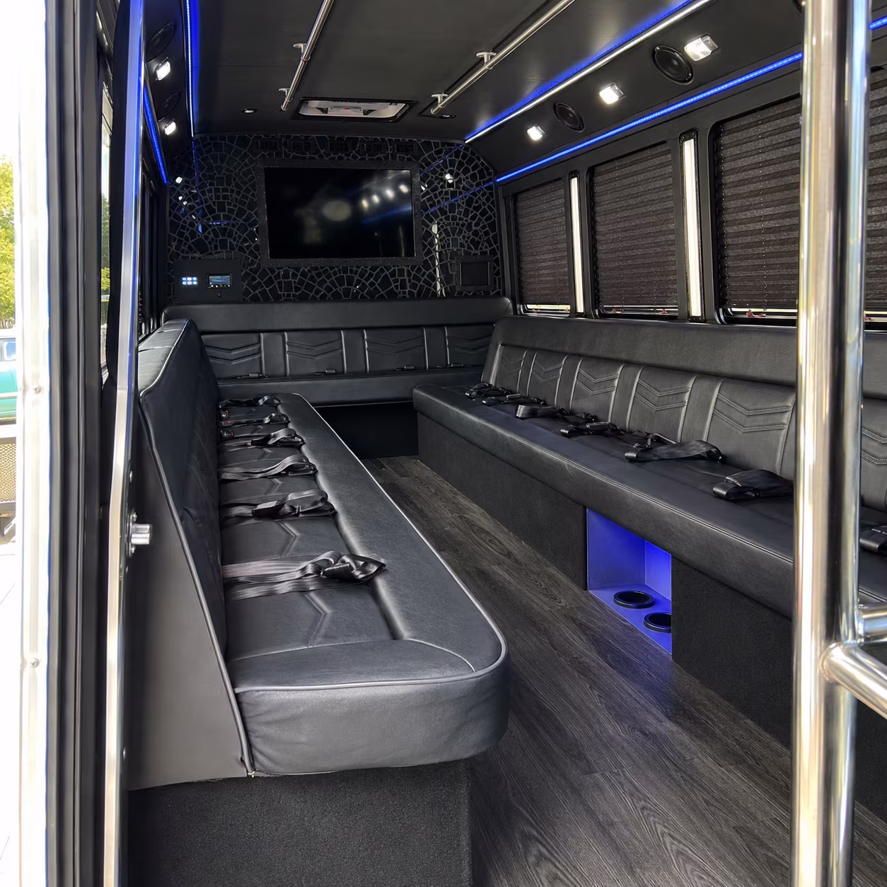 Orange Prom & Homecoming Transportation party bus exterior