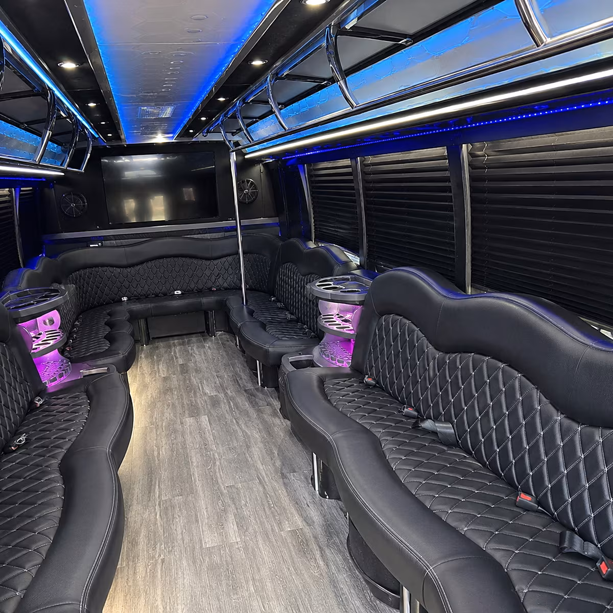 Orange Prom & Homecoming Transportation onboard seating