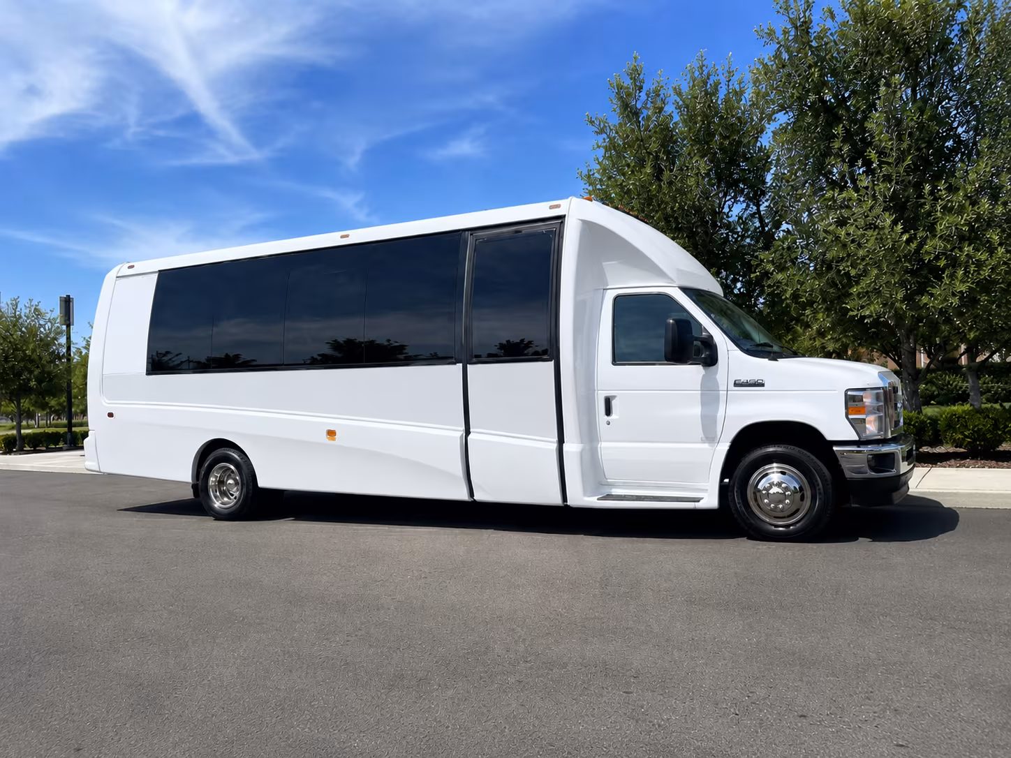 Orange School Event Transportation party bus exterior