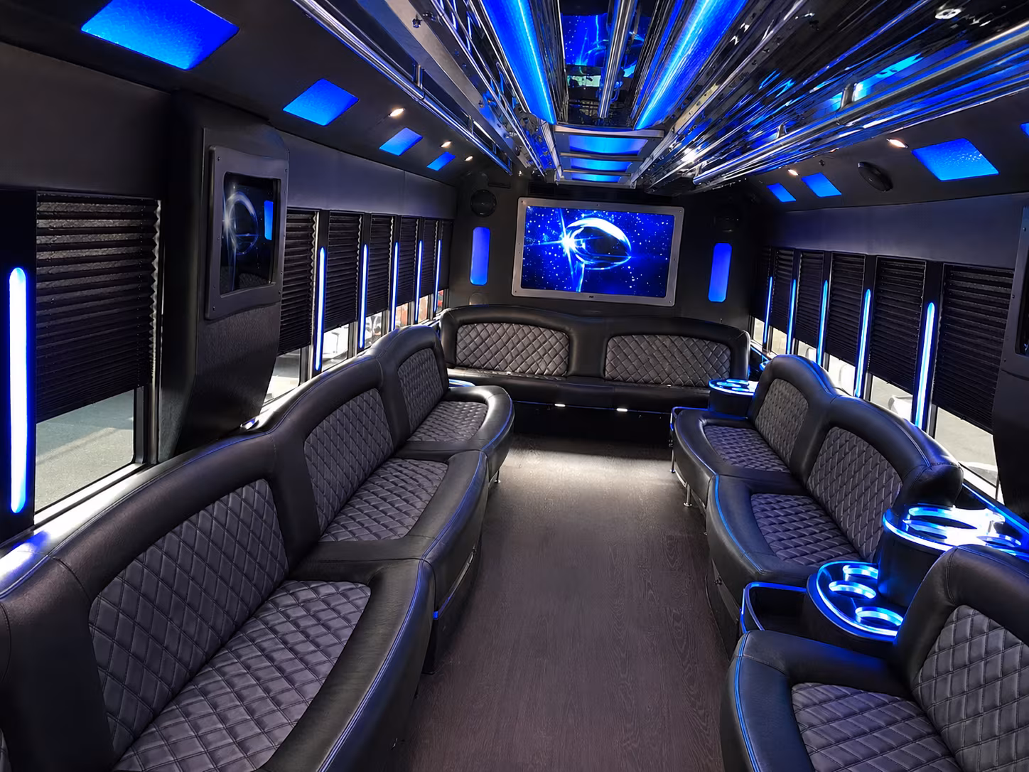 Orange Winery Tour & Pub Crawl Transportation party bus interior