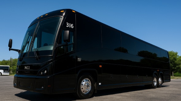 Exterior of Charter Bus Company Buena Park's 40 Passenger Party Bus in Buena Park