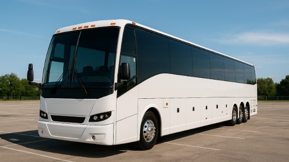 Exterior of Charter Bus Company Orange's 44 Passenger Charter Bus in Orange