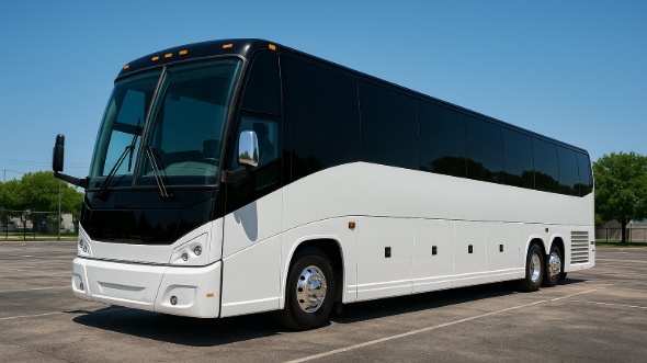 Exterior of Charter Bus Company Orange's 46 Passenger Charter Bus in Orange