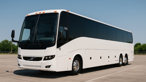 Exterior of Charter Bus Company Orange's 51 Passenger Charter Bus in Orange