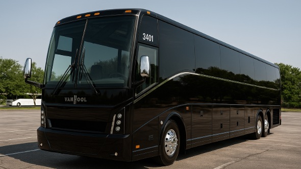 Exterior of Charter Bus Company Orange's 55 Passenger Charter Bus in Orange