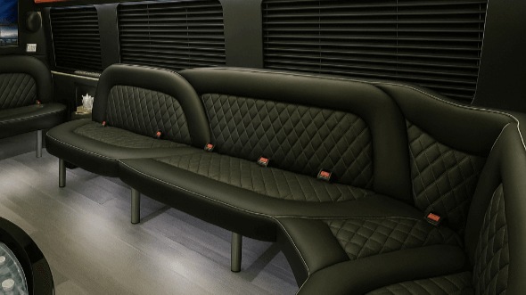 orange 15 passenger party bus rental